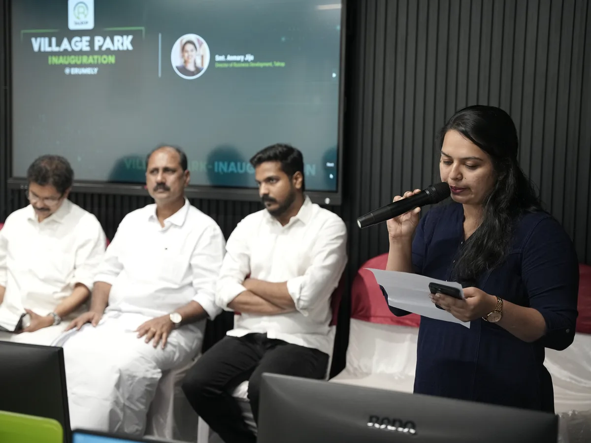 Speaking beside the panel